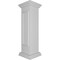 Ekena Millwork 10"W x 40"H End Newel Post with Panel, Flat Capital, & Base Trim (Installation kit included) NWL10X40EPF0B0 - alternate 8